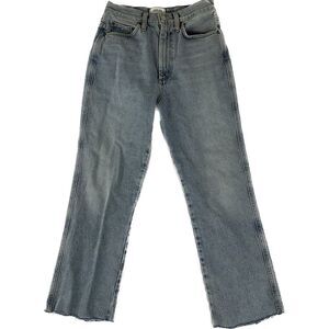 AGOLDE Pinch Waist Jean High Rise Organic Cotton Denim Size 26 A095-1141 Raw Hem